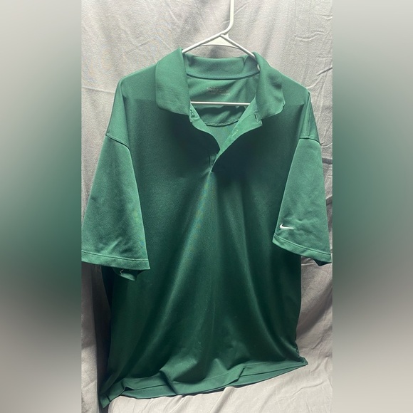 3 Nike Fit Dry Golf Polo Shirts XXl Blue Green Striped - Picture 6 of 12